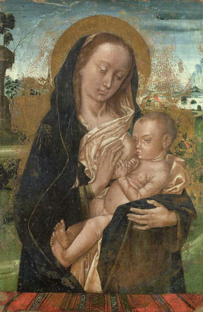 Detail of The Virgin Mary Quieting the Baby Jesus, after 1476 by Hugo van der Goes