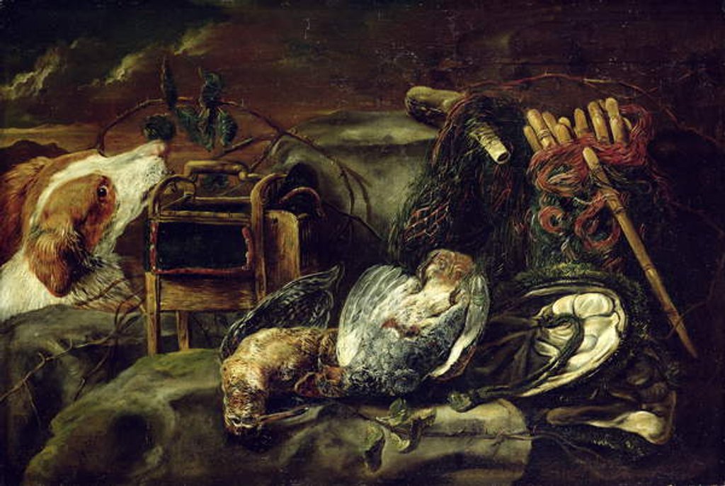 Detail of Hunting Still Life with Dead Birds by Jan Fyt