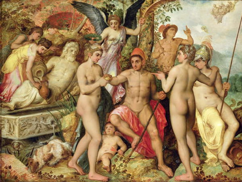 Detail of The Judgement of Paris, 1548 by Frans Floris