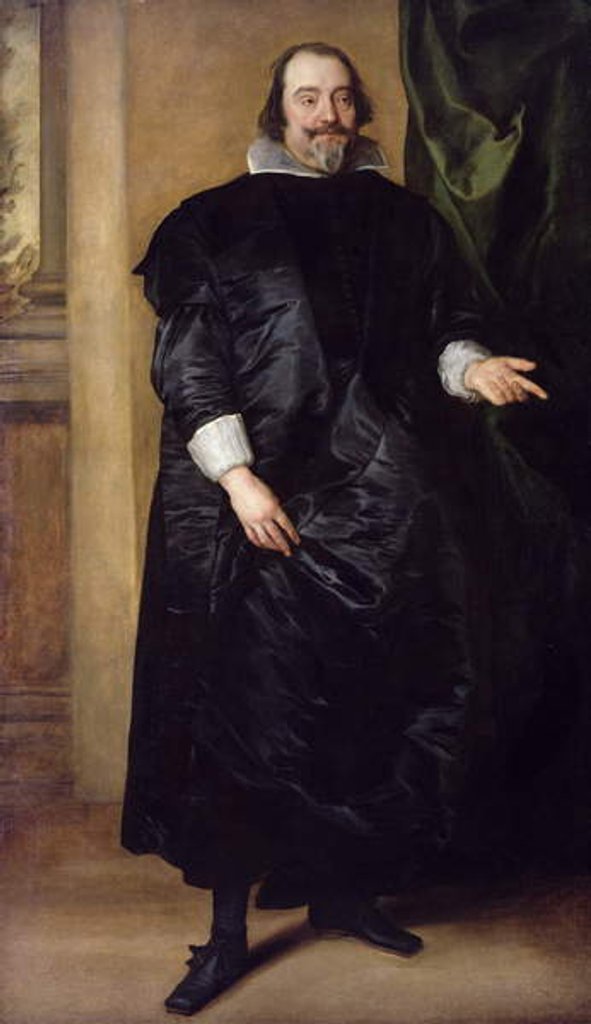 Detail of Portrait of Joost de Hertoghe c.1635 by Anthony van Dyck