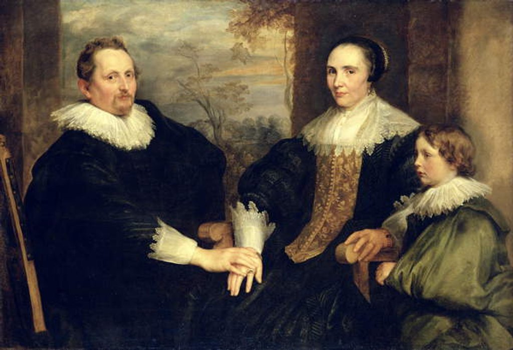 Detail of Family Portrait of Sebastian Leerse with his Wife and Son, 1630-32 by Anthony van Dyck