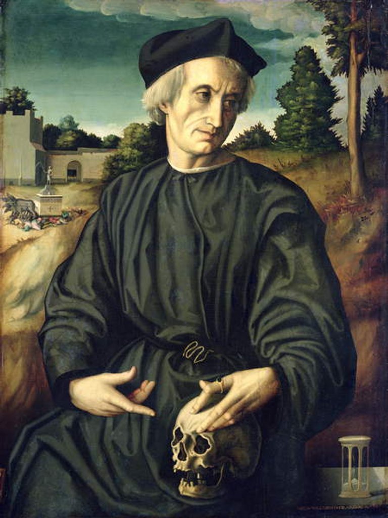 Detail of Portrait of Pope Hadrian VI as a Priest, 1525 by Francesco Ubertini Il Bacchiacca