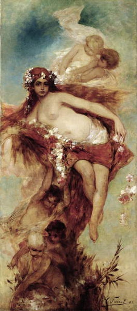 Detail of Day, 1885 by Heinrich Faust