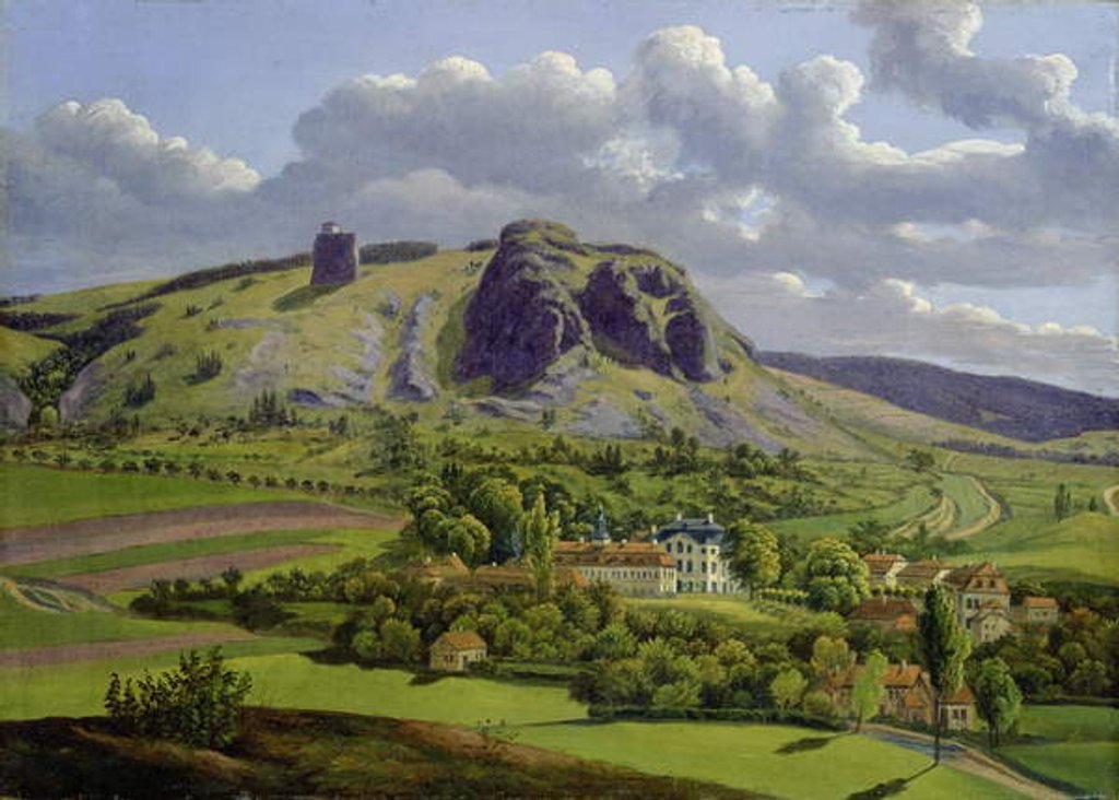 Detail of Thuringian Landscape by Carl Ernst Ludwig Wagner