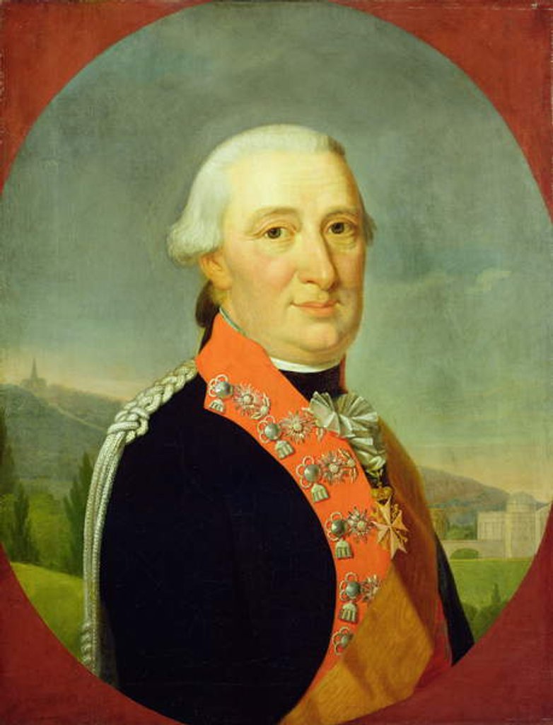 Detail of Wilhelm I, Elector of Hesse, 1803 by Wilhelm Boettner