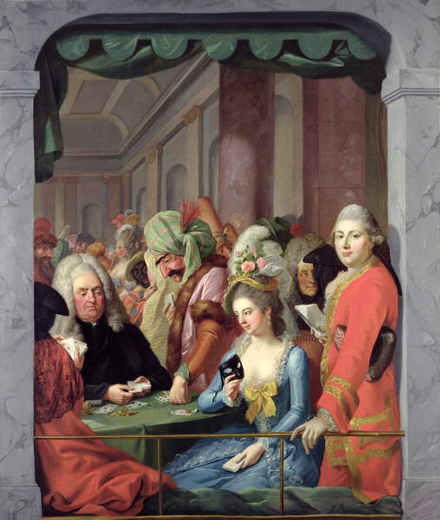 Detail of Masked Personalities of the Kassel Court by Johann Heinrich Tischbein