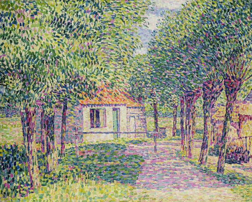 Detail of House under Willow Trees by Paul Baum