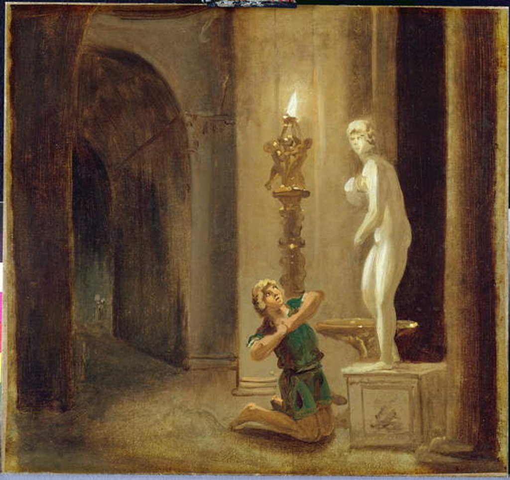 Detail of Pygmalion before the Statue of Venus, c.1800 by Johann Heinrich Wilhelm Tischbein