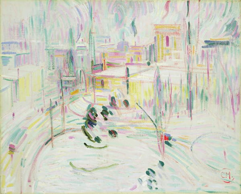 Detail of Berlin in Winter, 1912-14 by Curt Herrmann