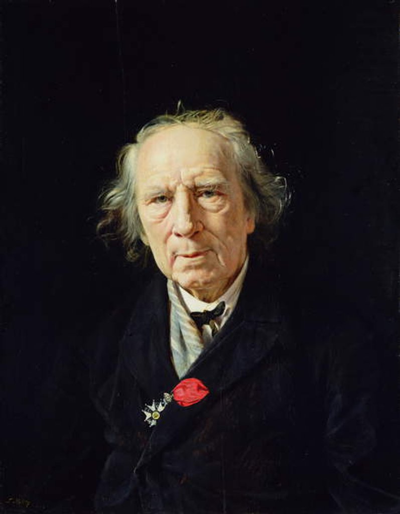 Detail of Professor Friedrich Mueller by Louis Kolitz