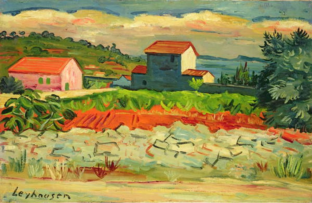 Detail of Landscape near Sanary, II by Karl Leyhausen