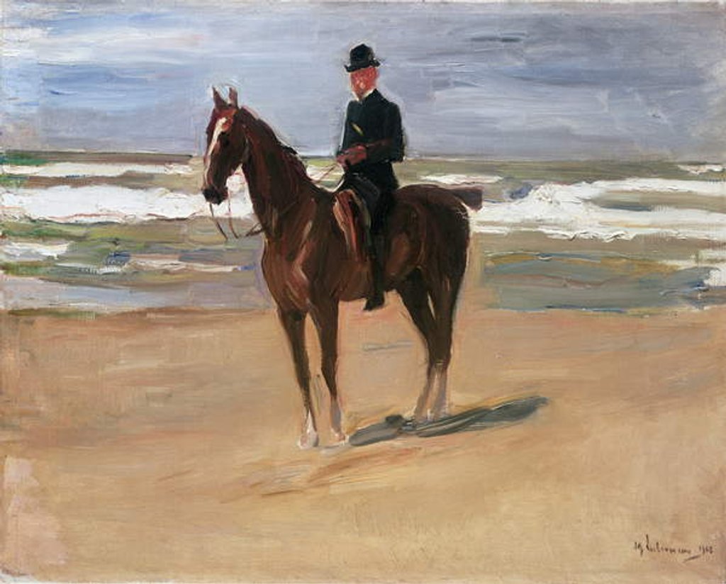 Detail of Rider on the Beach, 1908 by Max Liebermann