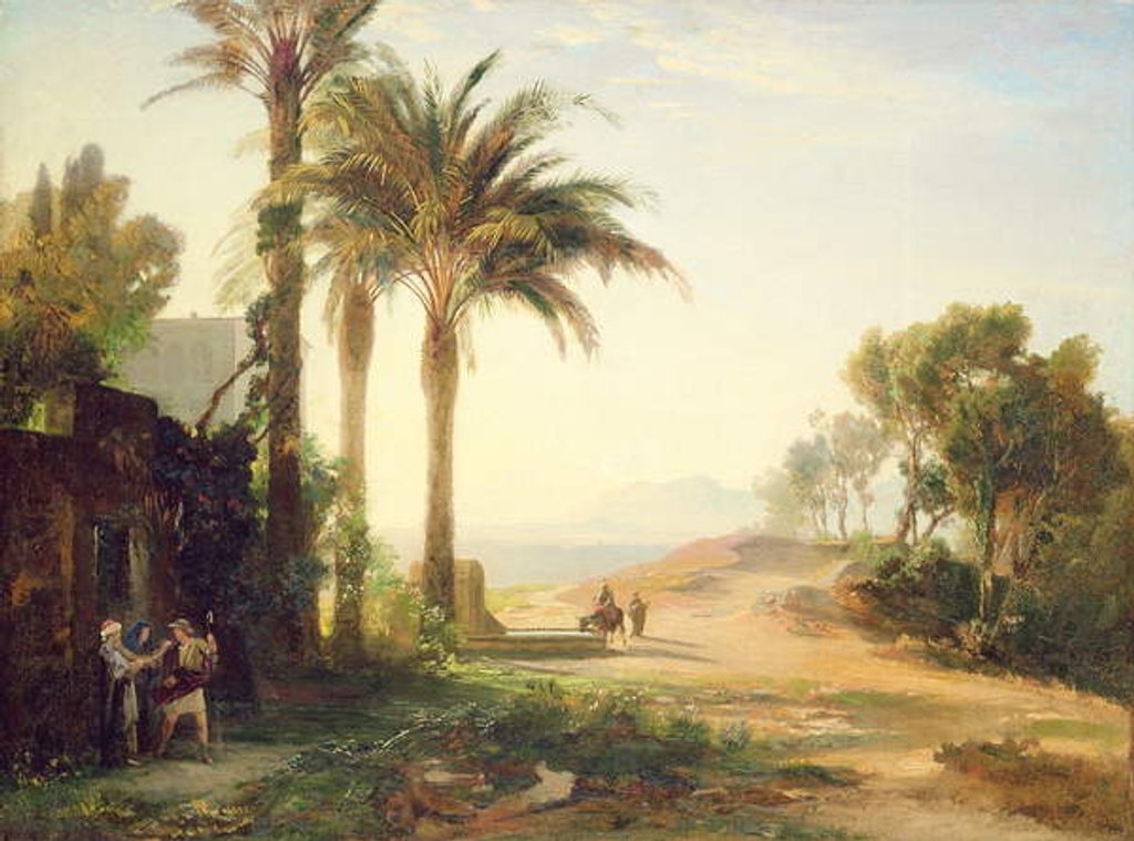 Detail of The Departure of the Man to Jericho c.1856 by Johann Wilhelm Schirmer