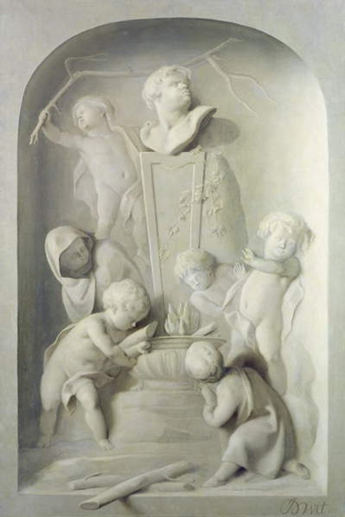 Detail of Winter, 1752 by Jacob de Wit