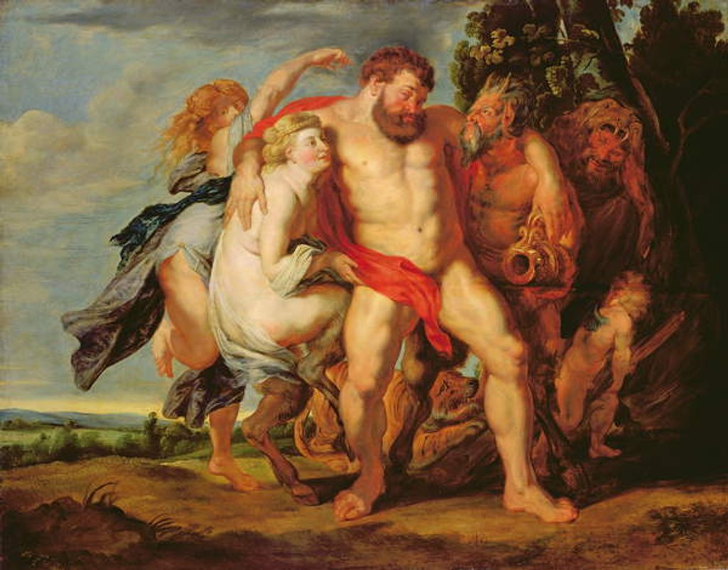 Detail of Drunken Hercules by Peter Paul Rubens