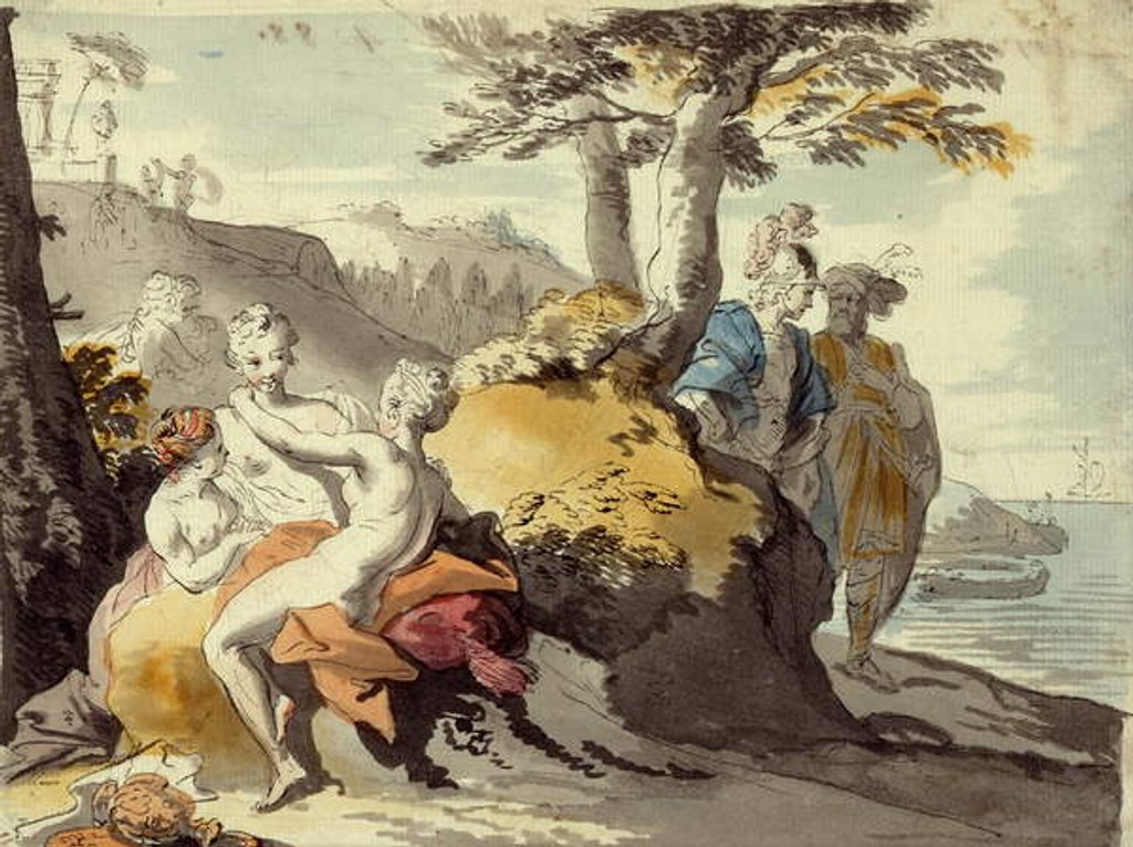 Detail of Telemachus and Mentor on Cyprus by Johann Heinrich Tischbein