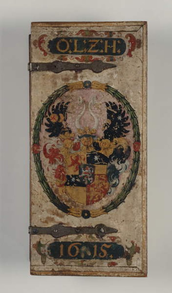 Detail of Lid of Crossbow bolts box belonging to Prince Otto von Hesse, 1615 by German School