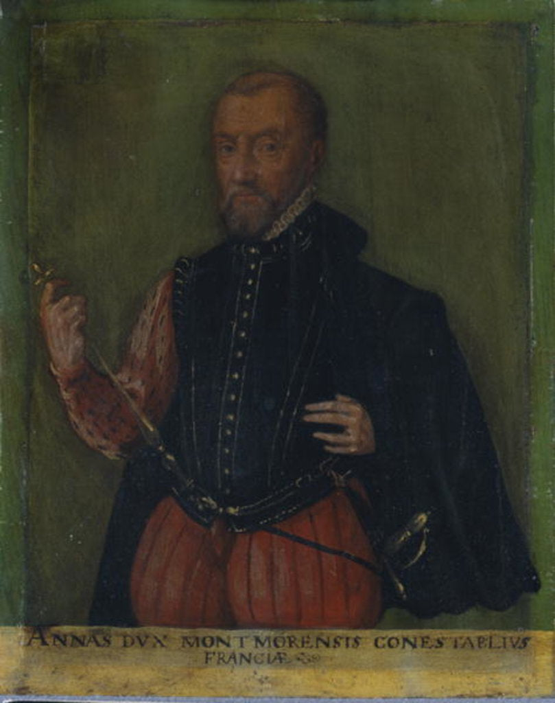 Detail of Portrait of Annas Duke of Montemorency, Constable of France by German School