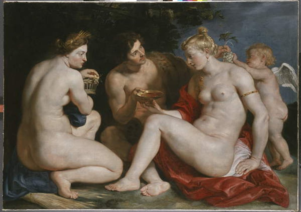 Detail of Venus, Amor, Bacchus and Ceres, c.1612-13 by Peter Paul Rubens