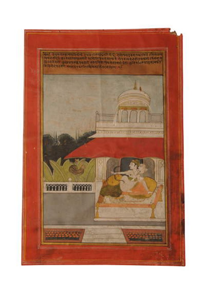 Detail of Ragamala miniature painting, Rajasthan probably Bundi, early 19th century by Rajasthani School