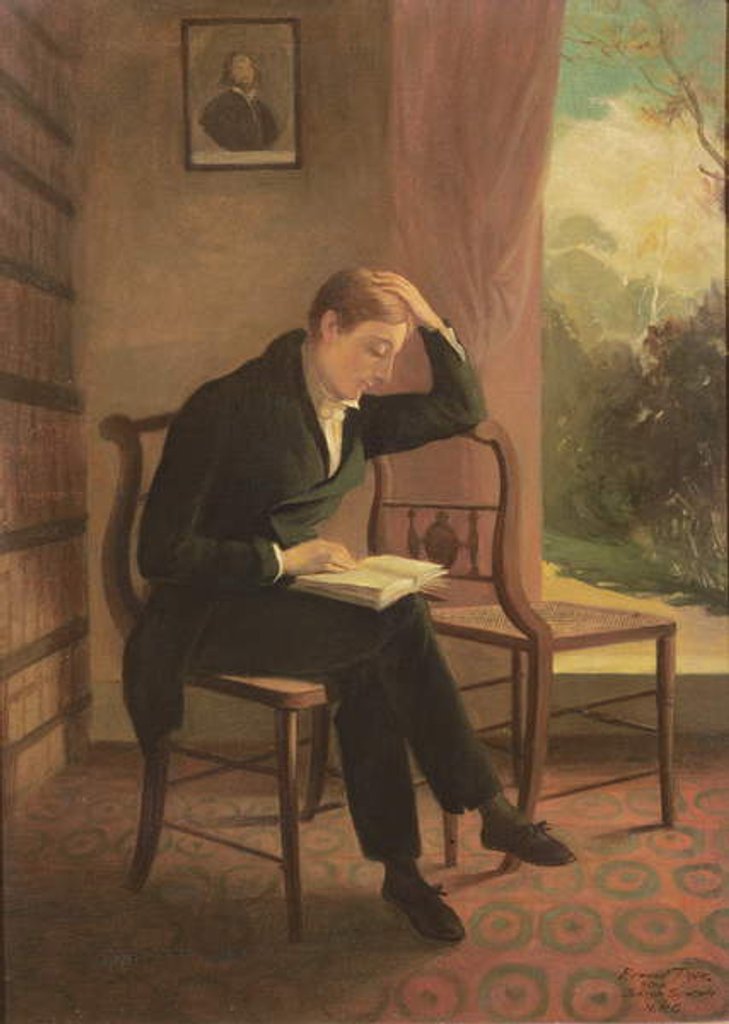 Detail of Keats at Wentworth Place, after a painting by Joseph Severn, 1933 by Edmund Dyer