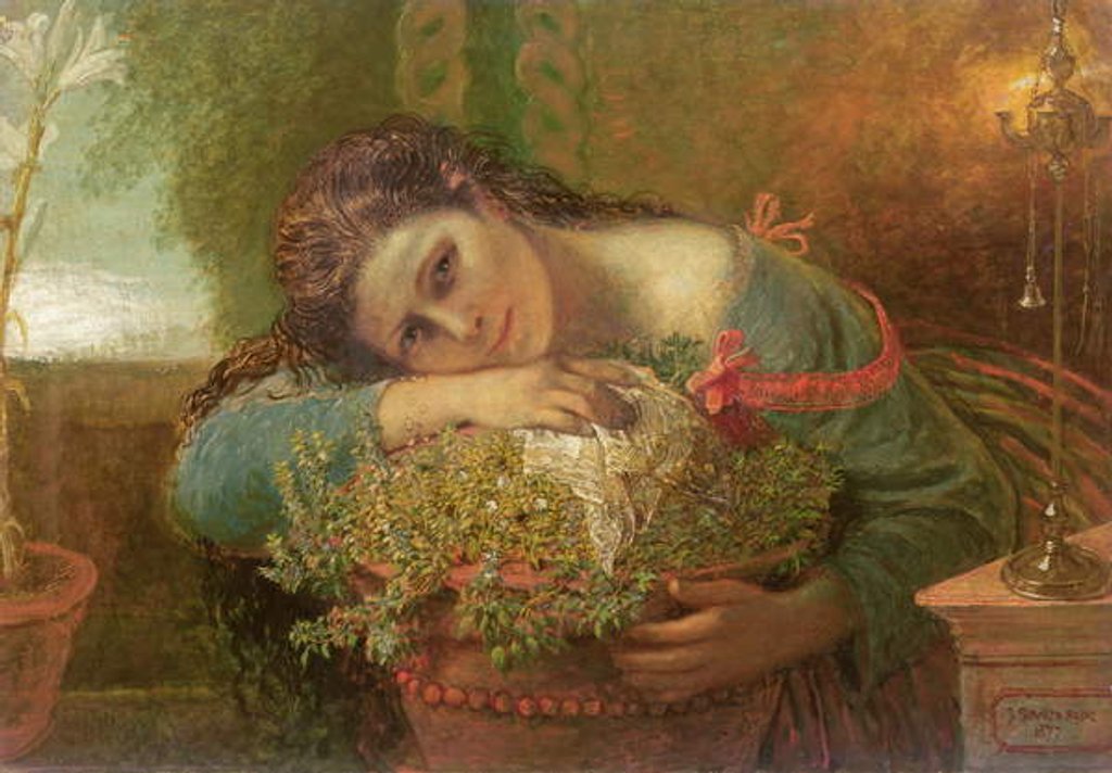Detail of Isabella, or the Pot of Basil, 1877 by Joseph Severn