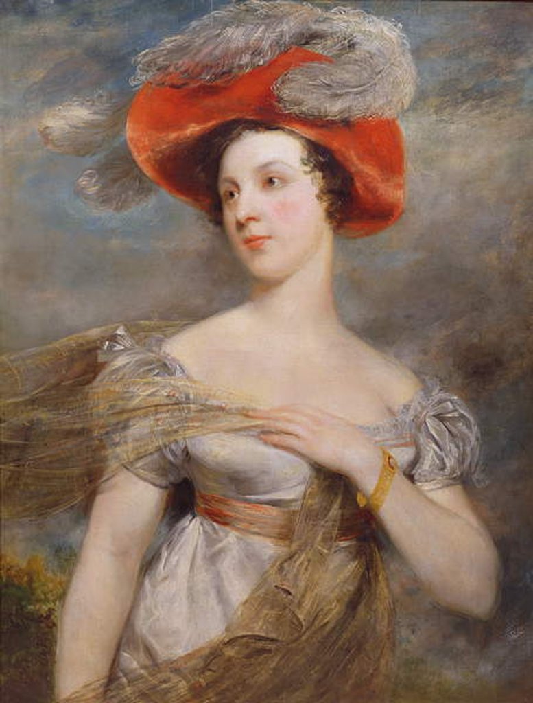 Detail of Portrait of Eliza Chester, 1820 by John Jackson