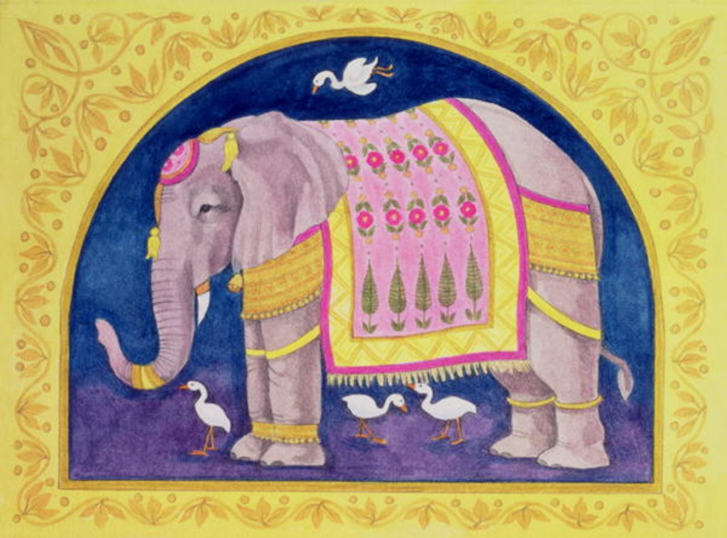 Detail of Indian Elephant by Linda Benton
