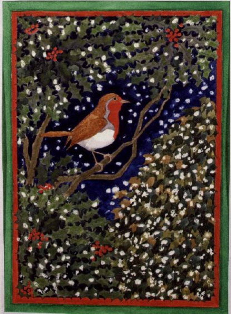Detail of Robin and Holly by Linda Benton