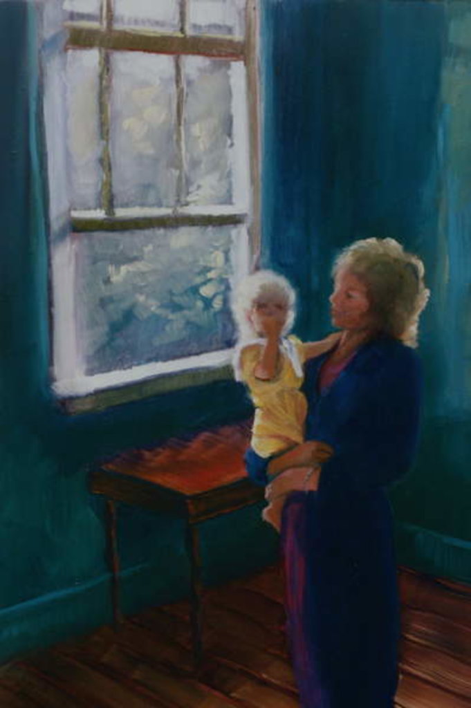 Detail of Lily and Mira, 1997 Mother and baby by Lee Campbell