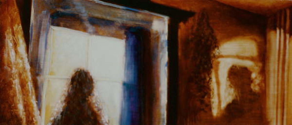 Detail of Duality, 1997 Reflection and shadow of woman by Lee Campbell