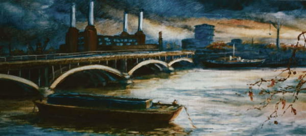 Detail of Thames Lighter Boat, 2000 Battersea Power station by Lee Campbell