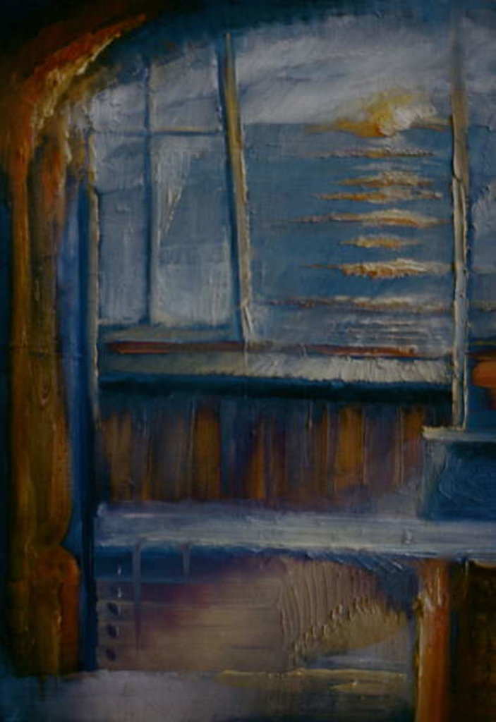 Detail of Whitstable Sunset, 1991 Seascape sunrise by Lee Campbell