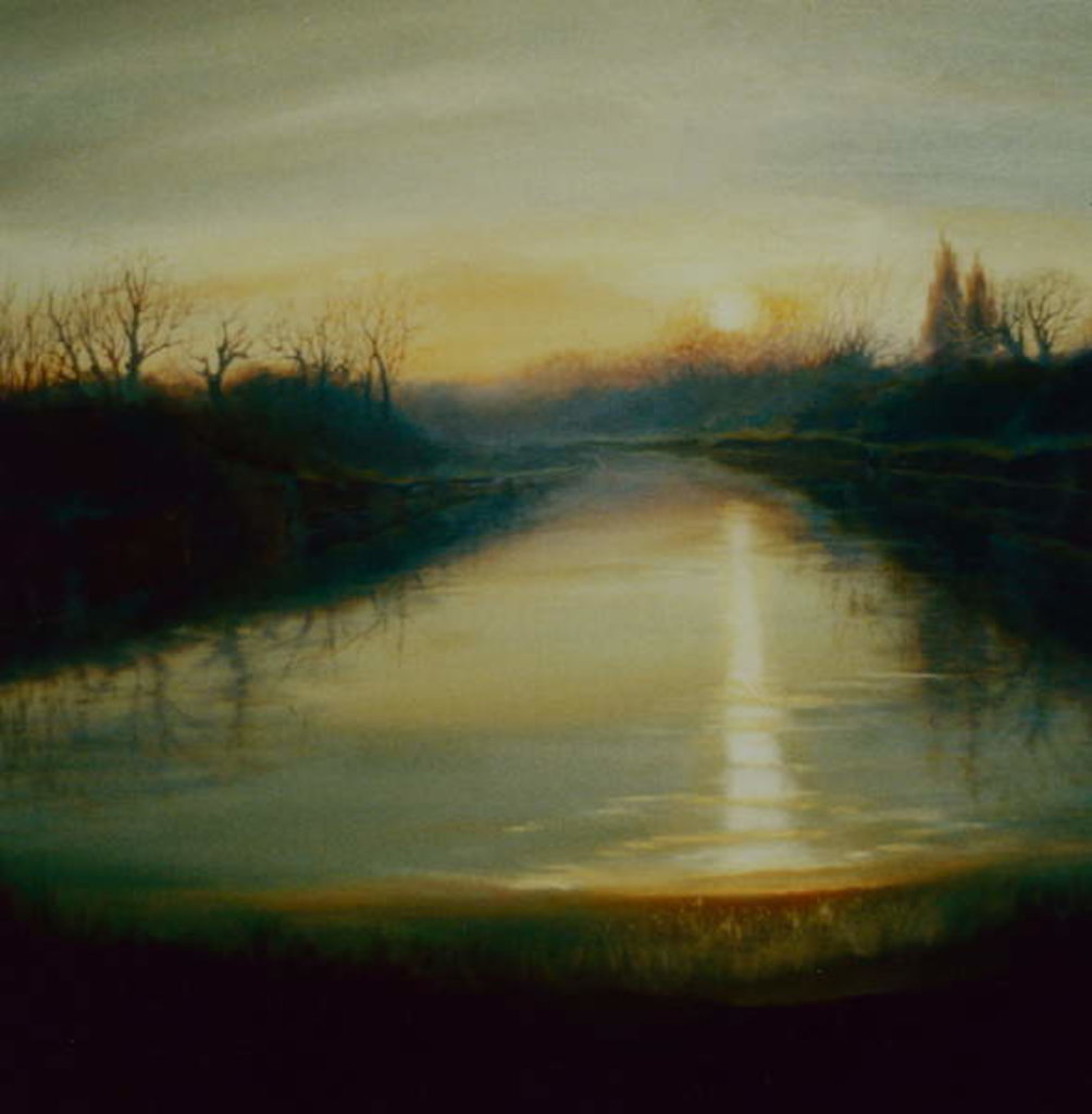 Detail of Winter Thames, 2009 Wintery river scene by Lee Campbell