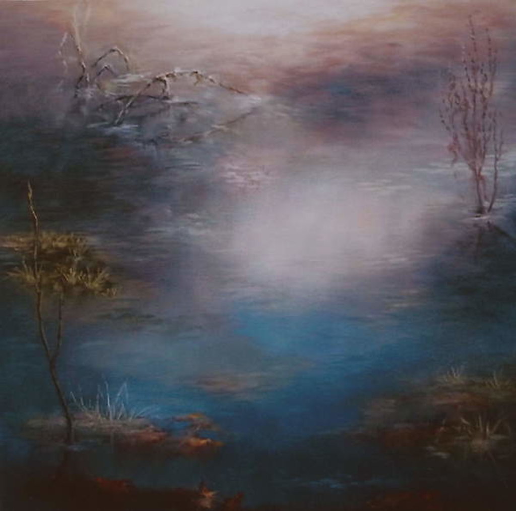 Detail of High Tide, 2007 Semi abstract misty water by Lee Campbell