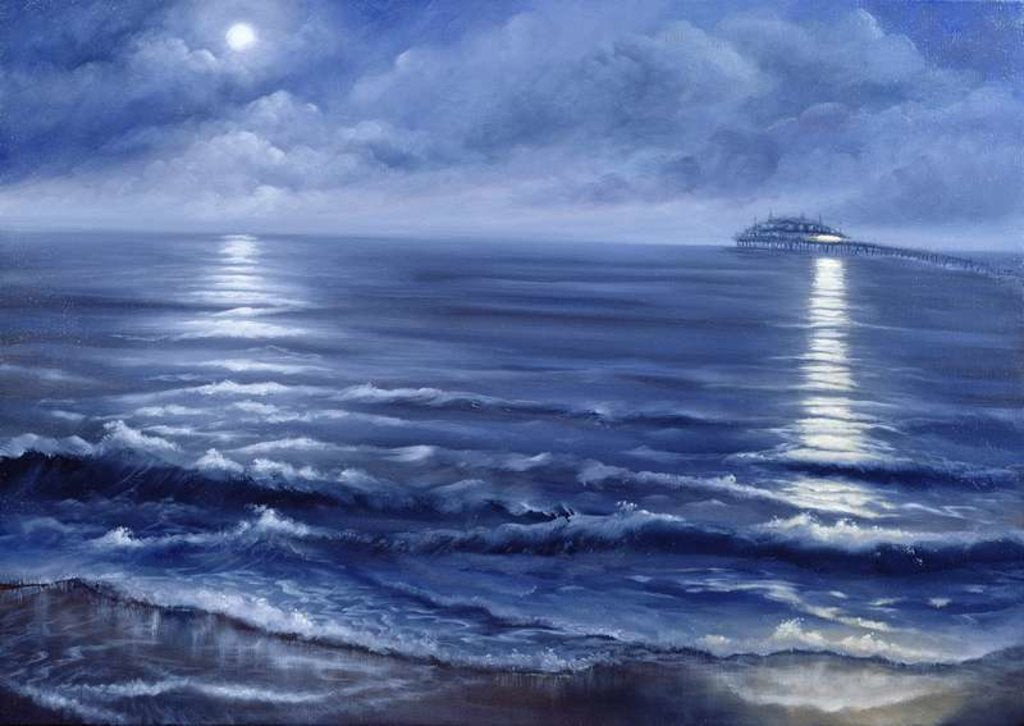 Detail of Where Ghosts Dance, 2006 Brighton pier, seascape by Lee Campbell