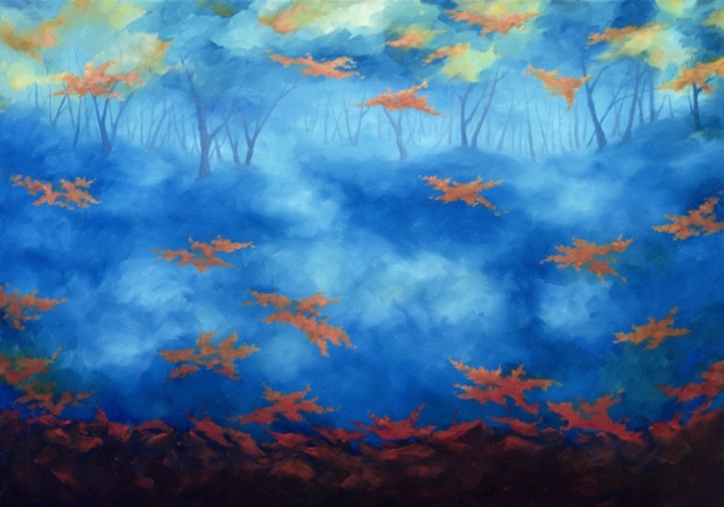 Detail of Restless, 2006 abstract forest by Lee Campbell