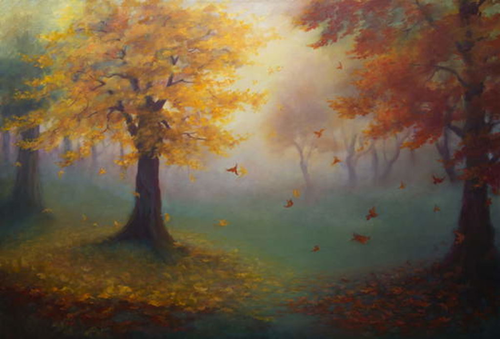 Detail of Danse pour Deux, 2016Autumn Landscape by Lee Campbell