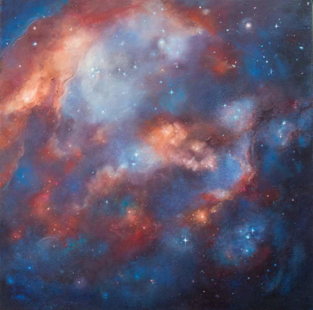 Detail of Cosmos II, 2017, Astronomy, stars and nebulae by Lee Campbell