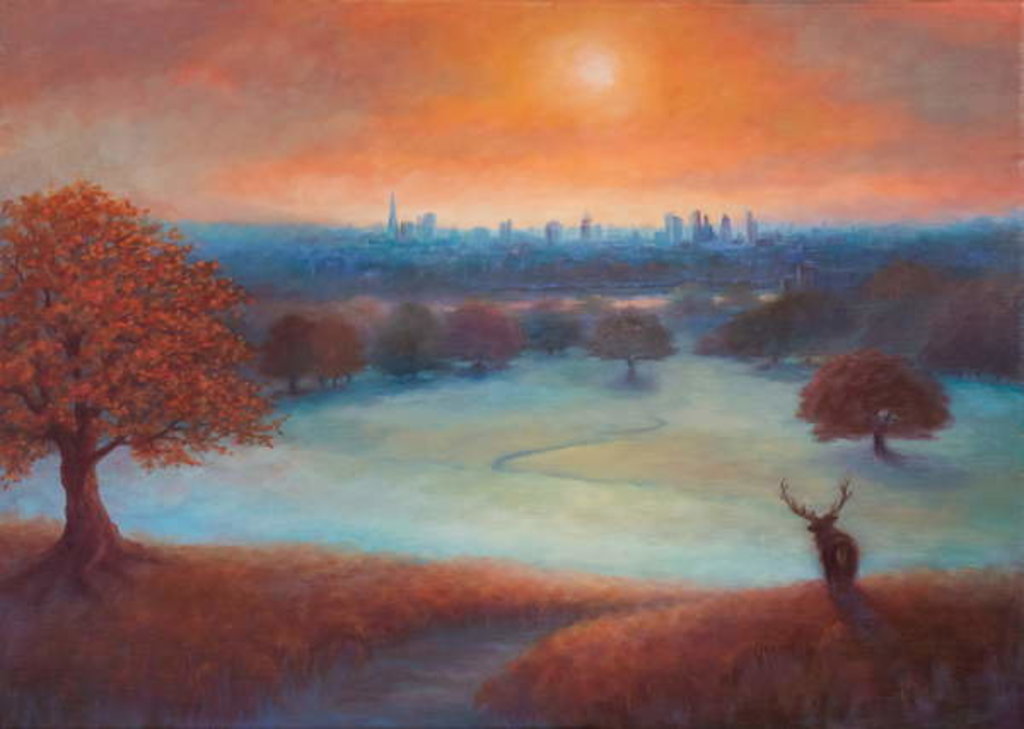 Detail of City View London from Richmond Park), 2017,Landscape by Lee Campbell