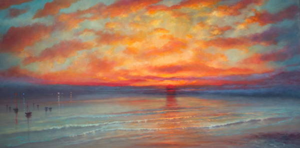 Detail of Rhapsody II, 2017,Seascape by Lee Campbell