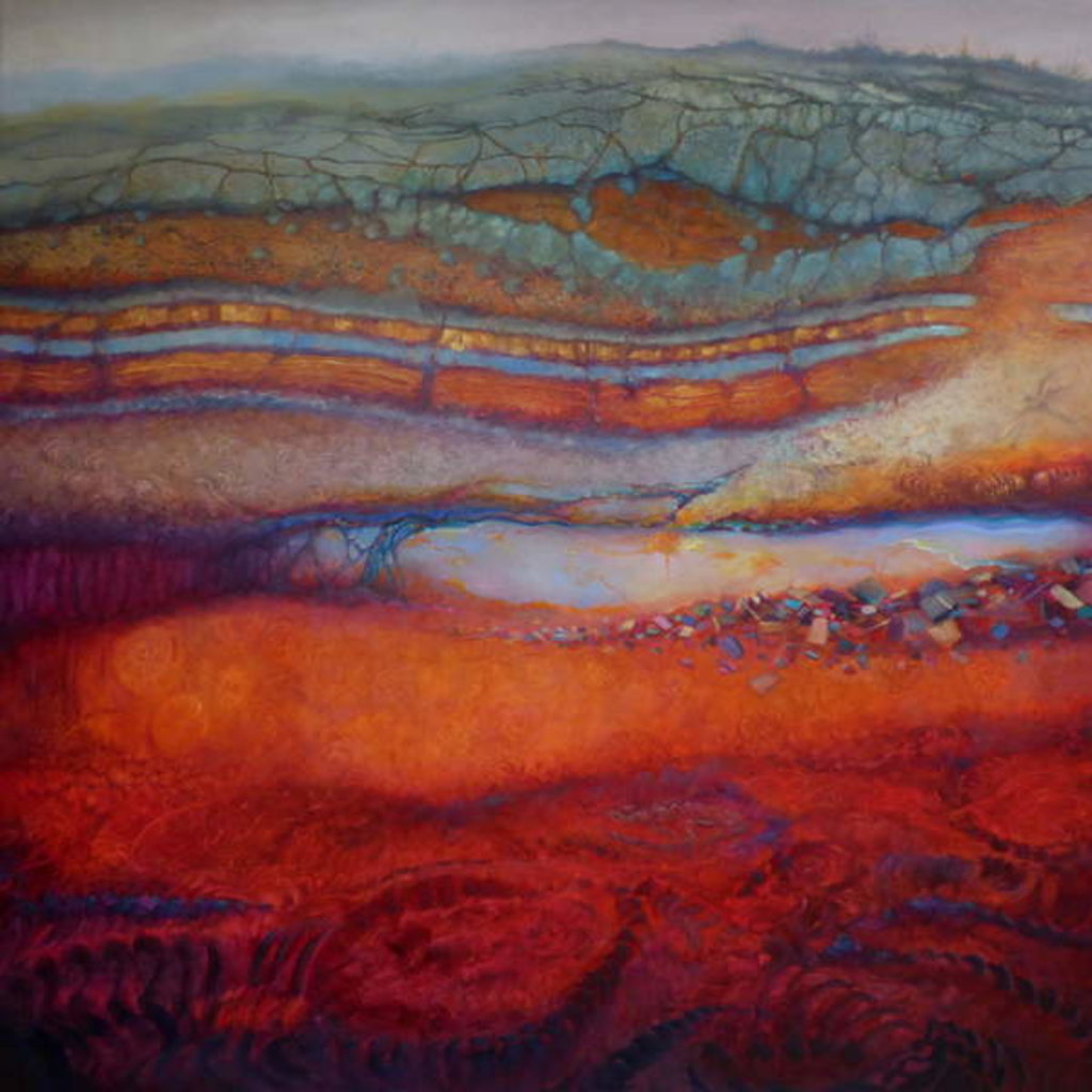 Detail of Cretaceous, 2018Abstract textures by Lee Campbell