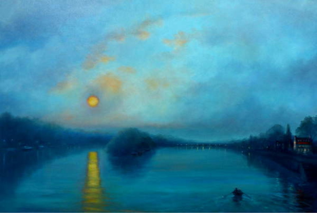 Detail of From the Bridge, 2018View of Thames from Richmond Bridge. by Lee Campbell