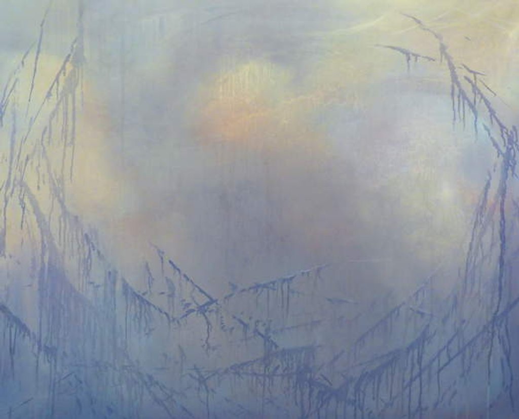 Detail of Silver Webs, 2019 Absttact by Lee Campbell