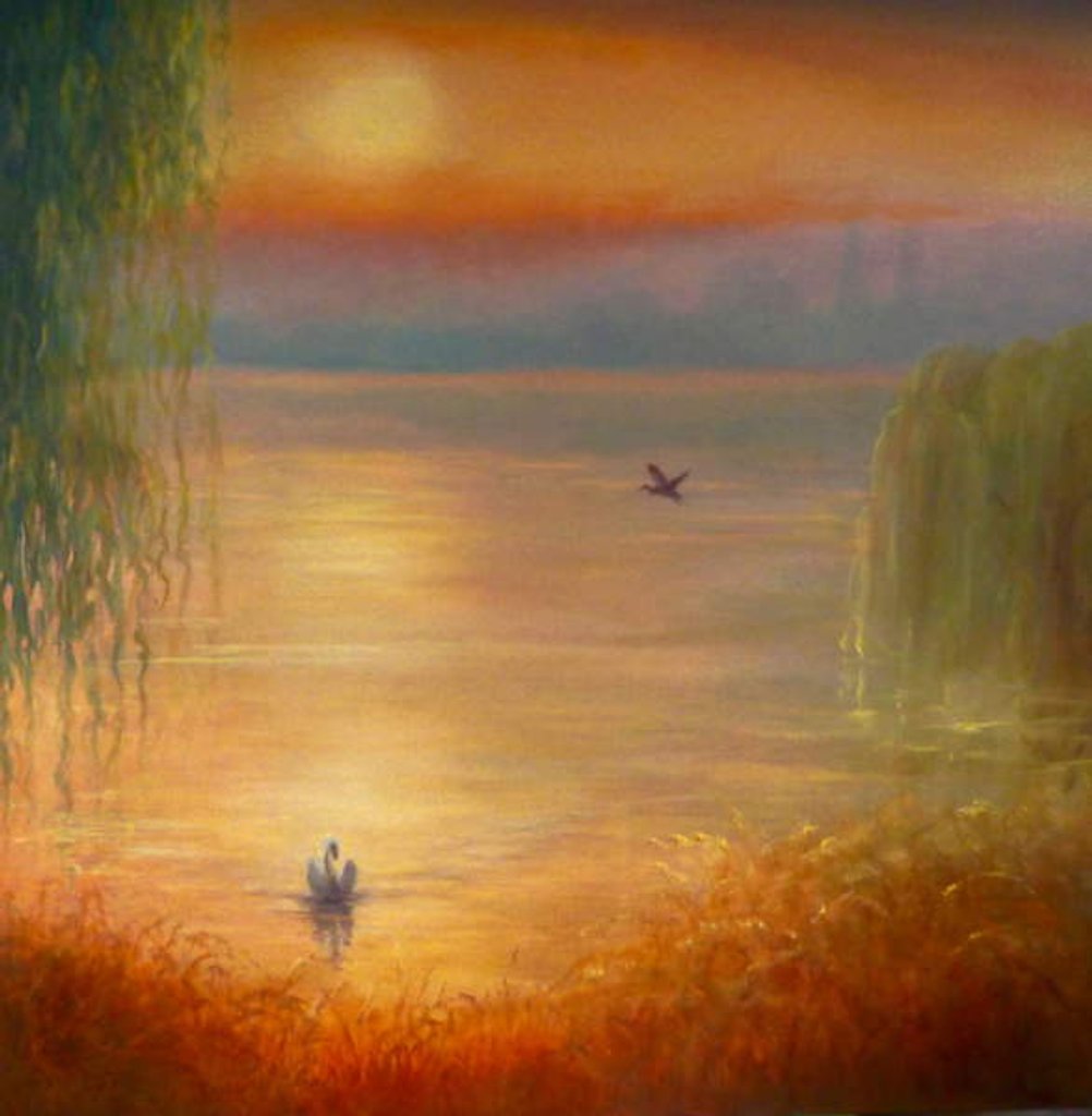 Detail of Rêverie du Matin, 2019 Landscape by Lee Campbell