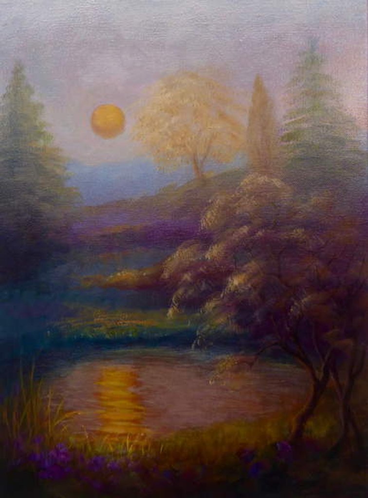 Detail of Luer du Soir, 2019 Nordic landscape by Lee Campbell