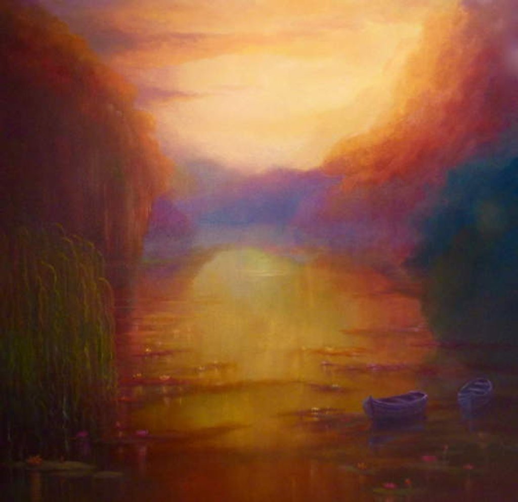 Detail of Golden Days II, 2019Landscape by Lee Campbell