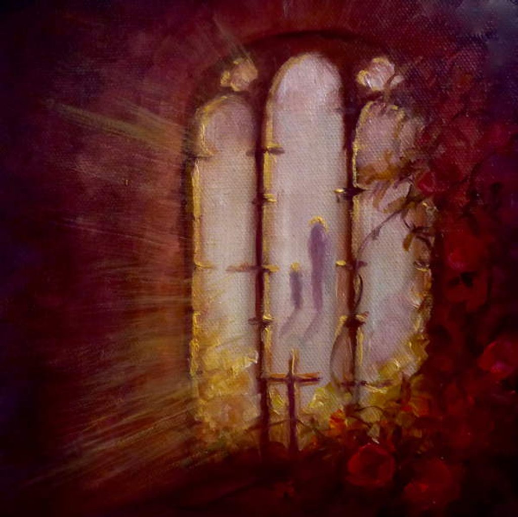 Detail of Daylight II, 2019 Architecture, church window by Lee Campbell