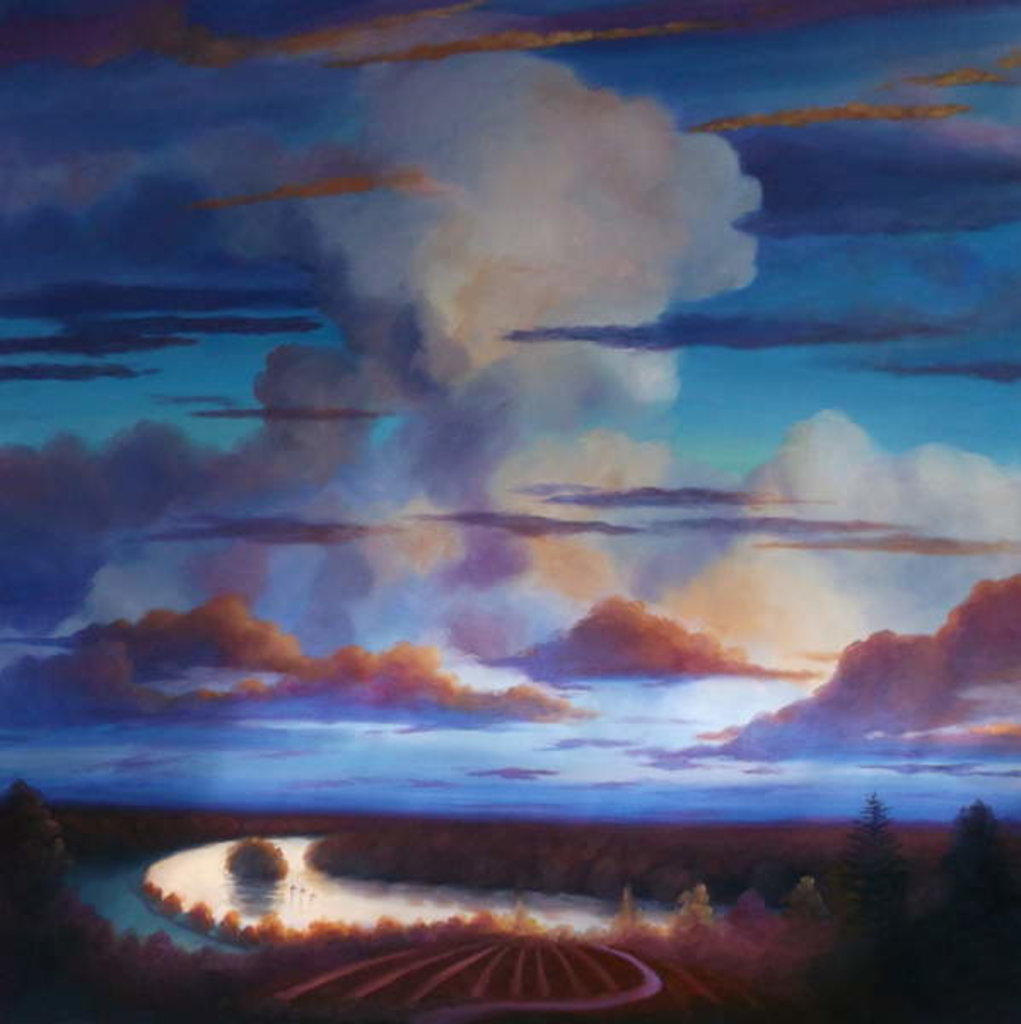 Detail of Big Sky 2012 Clouds above landscape by Lee Campbell