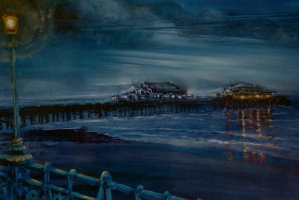 Detail of Brighton's Ghosts, 2001 Old pier,lamp,lights by Lee Campbell